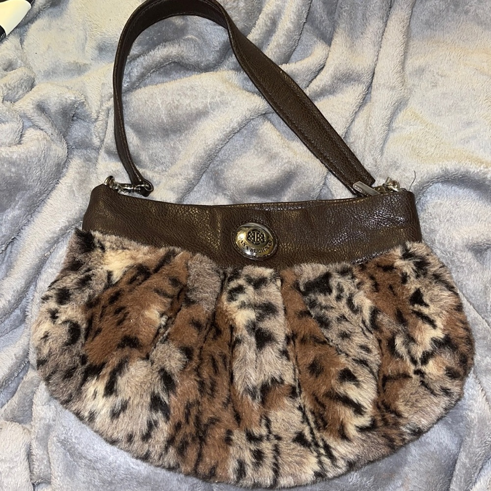 Dana Buchman Faux fur Shoulder Bag